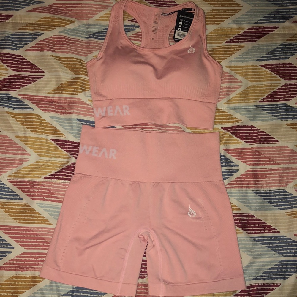 Sports bra and shorts